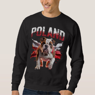 Polen Bulldoggen Stolz Hunde Liebhaber Bekleidung Sweatshirt