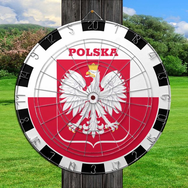 Polen Dartboard & Polish Flag Darts Dart / Game Bo Dartscheibe (Von Creator hochgeladen)
