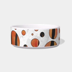 Polen Dot Tiger Hot orange und Black Print Napf