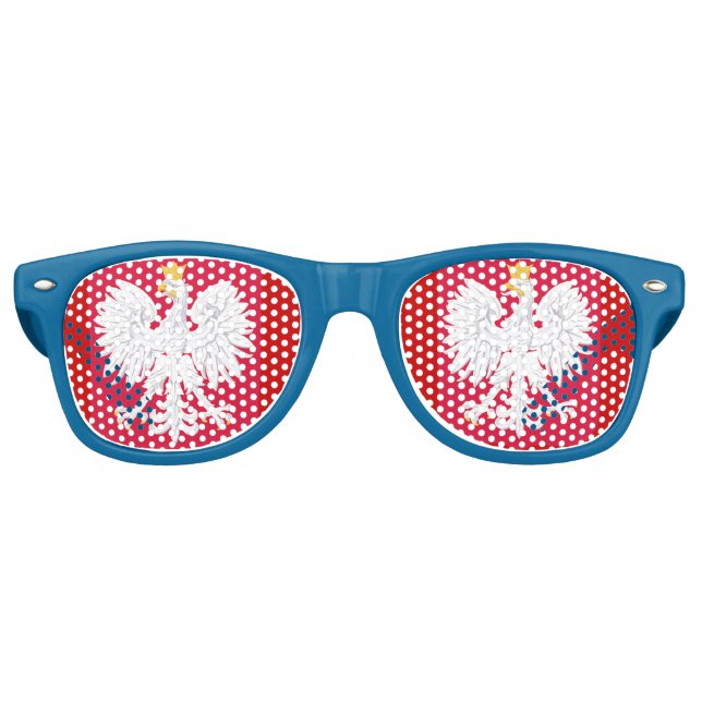 Polen* Eagle Party Shades Glasses Sonnenbrille (Vorderseite)