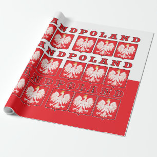Polen Eagle Shields Geschenkpapier