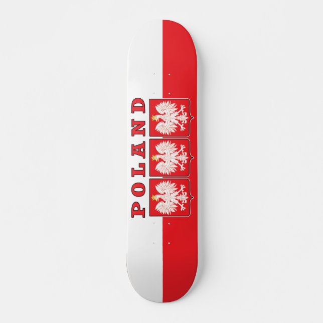 Polen Eagle Shields Skateboard (Vorne)