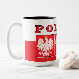 Polen Eagle Shields Zweifarbige Tasse