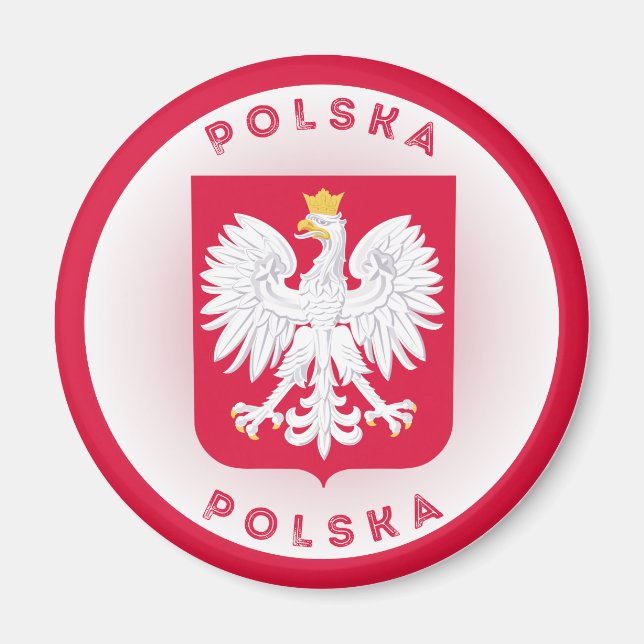 Polen-Erbe-Emblem Magnet (Vorne)