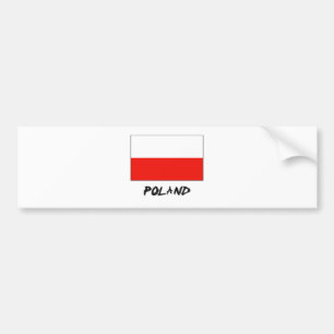 Polen-Flagge Autoaufkleber