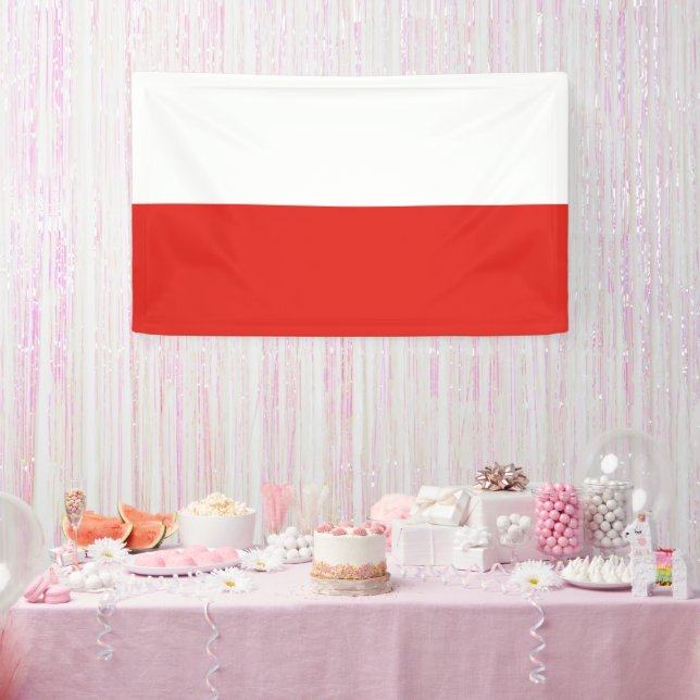 Polen-Flagge Banner (Party)