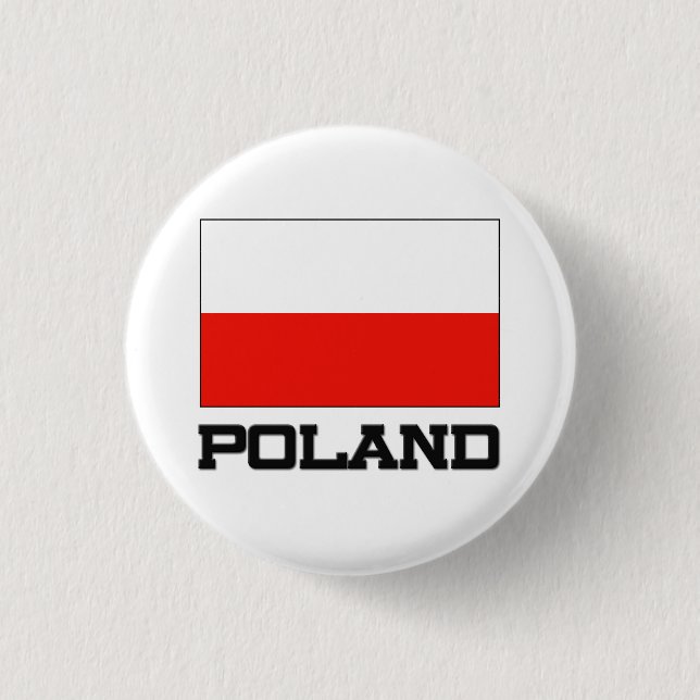 Polen-Flagge Button (Vorderseite)