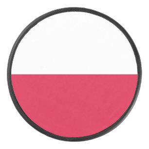Polen-Flagge Eishockey Puck