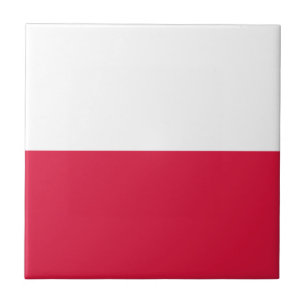 Polen Flagge Fliese