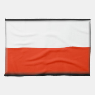 Polen-Flagge Geschirrtuch