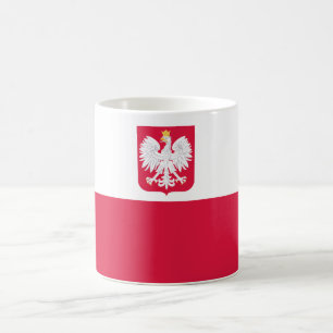 Polen-Flagge Kaffeetasse