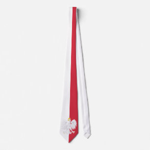 Polen-Flagge Krawatte