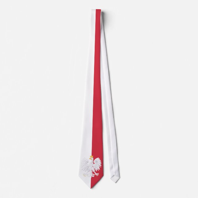 Polen-Flagge Krawatte (Vorderseite)