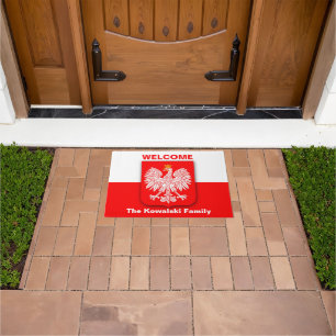 Polen Flagge Patriotisches Polska Reisen Adler Wit Fußmatte