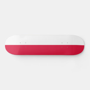 Polen-Flagge Skateboard