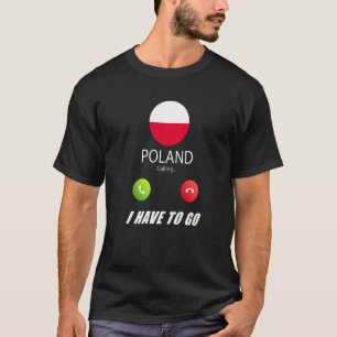 Polen Flagge Souvenir Polen ruft an T-Shirt