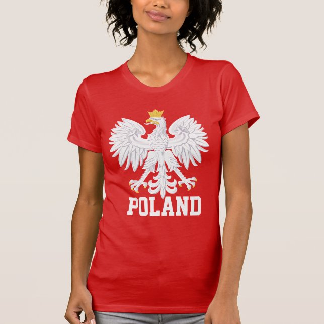 Polen-Flagge T-Shirt (Vorderseite)