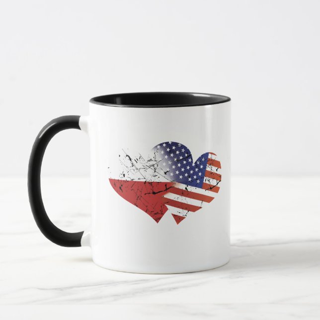 Polen-Flagge Tasse (Links)