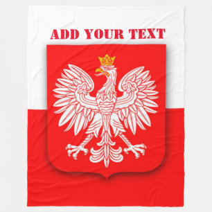 Polen Flagge Weltmeisterschaft 2022 Fußball Polen  Fleecedecke
