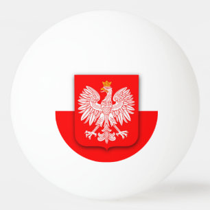 Polen Flagge Weltmeisterschaft 2022 Fußball Soccer Tischtennisball