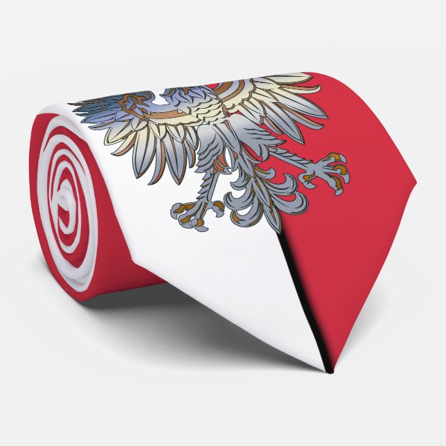 Polen-Flaggen-Polnisches Eagle Krawatte (Gerollt)
