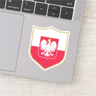Polen FlaggenEmblem Patriotic Travel Aufkleber