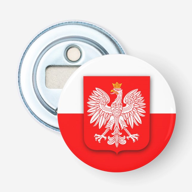 Polen Flaggenstaat Weltmeisterschaft Fußball-Fußba Flaschenöffner (Vorderseite)