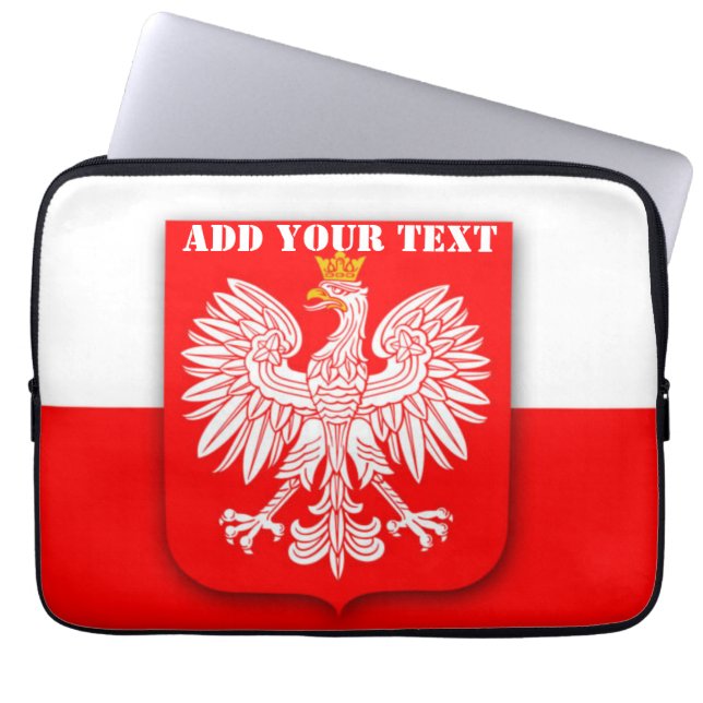 Polen Flaggenstaat Weltmeisterschaft Fußball-Fußba Laptopschutzhülle (Vorderseite)