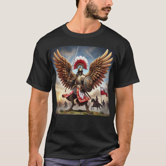 Polen Flügel der Hussars - Flüge der Herrlichkeit T-Shirt (Vorderseite)