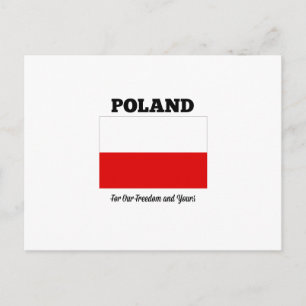 Polen "Für unsere Freiheit und Ihre" Postkarte