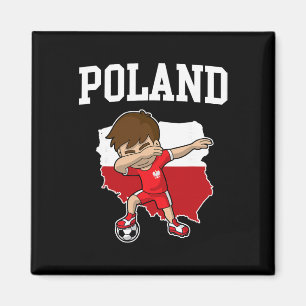 Polen Fußball Dabbing Fußbyll Polska Polnische Kin Magnet