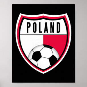 Polen Fußballtrikot Tasche Polnische Flagge Poster