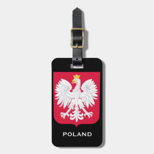 POLEN Gepäckmarke / POLSKA Bagażu Gepäckanhänger