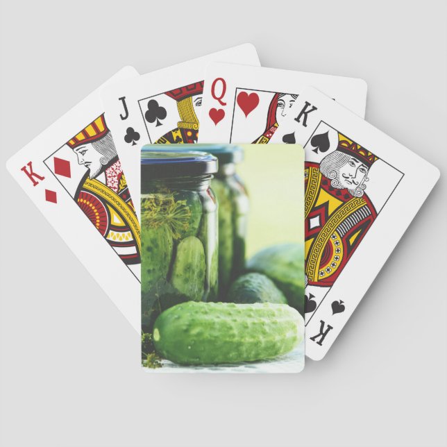 Polen Gherkins Polnische Lebensmittelherden Dill C Spielkarten (Rückseite)