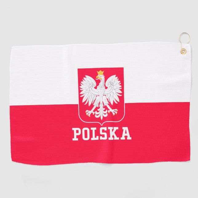 Polen Golfhandtuch (Horizontal)