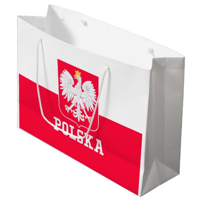 Polen Große Geschenktüte (Vorderseite Schrägansicht)