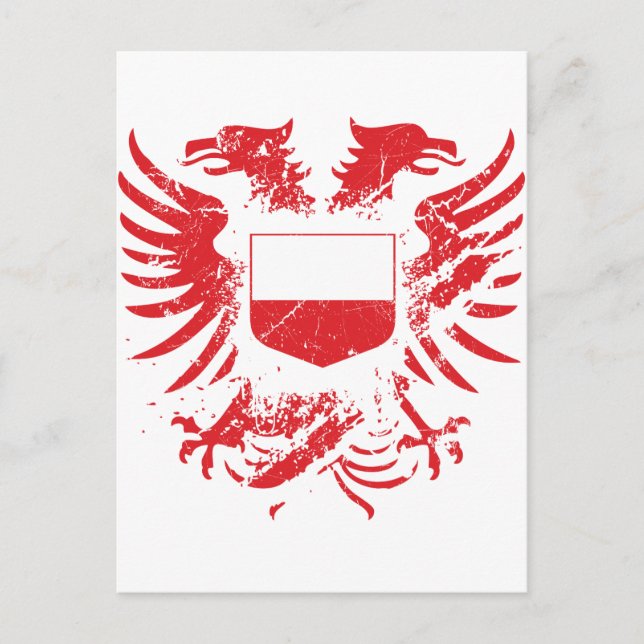 Polen grunged postkarte (Vorderseite)