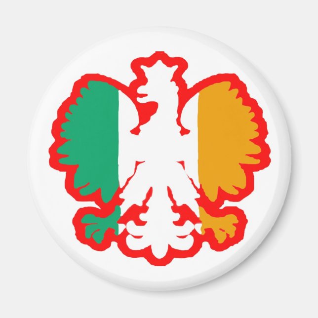 POLEN/IRISH FLAG MAGNET (Vorne)