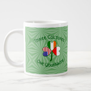 Polen - Irland - Amerikanische Kleeblatt-Fahne Per Jumbo-Tasse