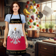 Polen Koch Schürze, polnische Schürze der Flagge