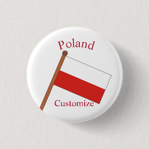 Polen Landesflagge Thunder_Cove Button