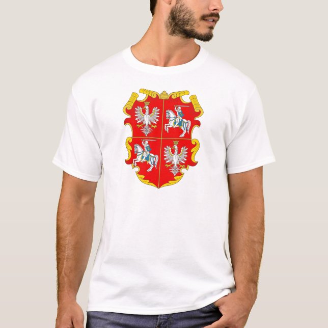 Polen-Litauen Commonwealth (Aufstieg Rosen) T-Shirt (Vorderseite)