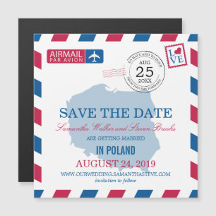 POLEN-Luftpost Save the Date Magneteinladung