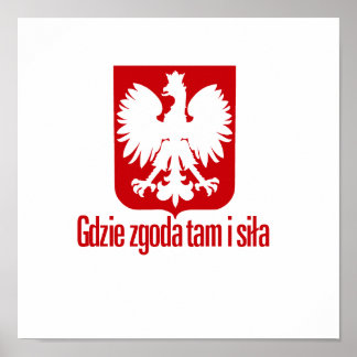 Polen mit geeinter Kraft Poster