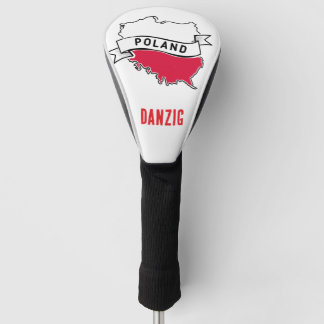 Polen mit Karte und Flagge  Golf Headcover