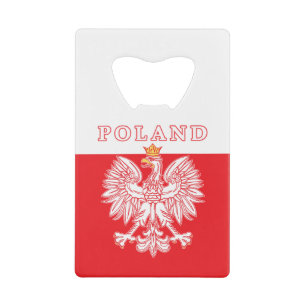Polen mit rotem Polnischem Adler Geldbeutel Flaschenöffner