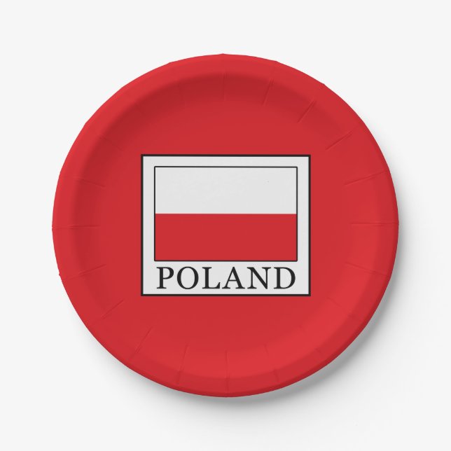 Polen Pappteller (Vorderseite)