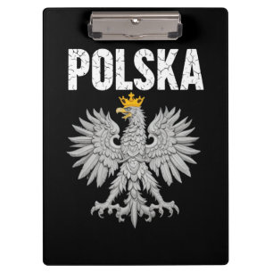 Polen Polen Adler Stolz Polnische Wurzeln Polen Klemmbrett