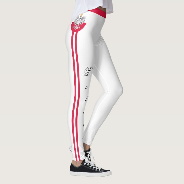 Polen / Polen Fahne Mode, Reise / Sportfans Leggings (Rechts)