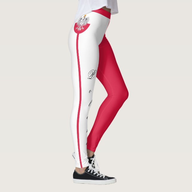 Polen / Polen Flaggenmode, Reise / Sportfans H Leggings (Rechts)